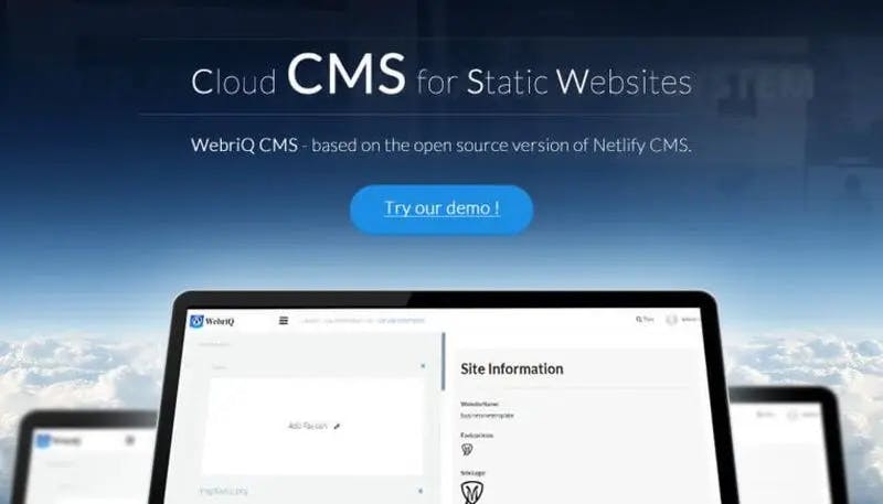 Cloud CMS for Static Websites